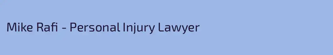 Mike Rafi - Personal Injury Lawyer